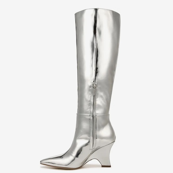 SAME EDELMAN VANCE 2 METALLIC TALL DRESS BOOT. - Picture 2 of 16